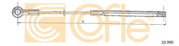 COFLE 10990 Трос, стоянкова гальмівна система