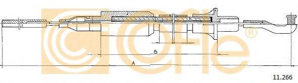COFLE 11266 Трос, управління зчепленням