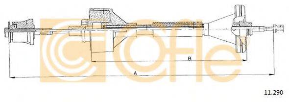 COFLE 11290 Трос, управління зчепленням