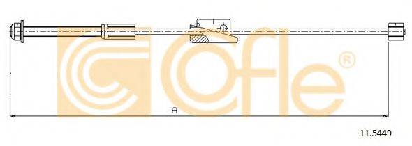 COFLE 115449 Трос, стоянкова гальмівна система