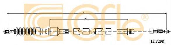 COFLE 127298 Трос, ступінчаста коробка передач