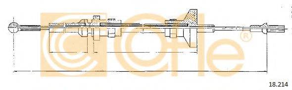 COFLE 18214 Трос, управління зчепленням