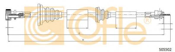 COFLE S05502 Трос спідометра