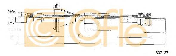 COFLE S07127 Трос спідометра