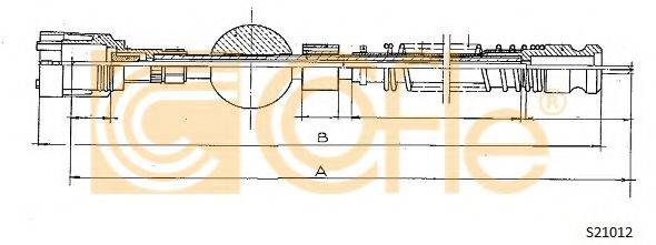 COFLE S21012 Трос спідометра