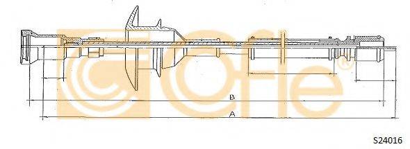 COFLE S24016 Трос спідометра