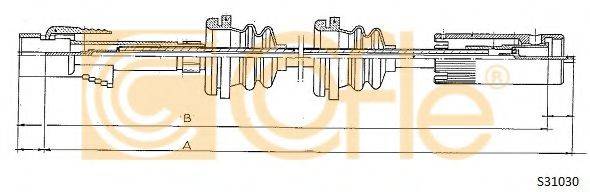 COFLE S31030 Трос спідометра