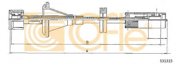 COFLE S31315 Трос спідометра