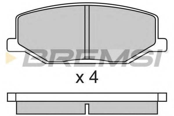 BREMSI BP2278 Комплект гальмівних колодок, дискове гальмо