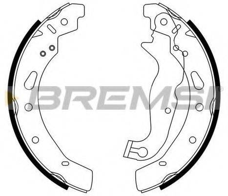 BREMSI GF0247 Комплект гальмівних колодок