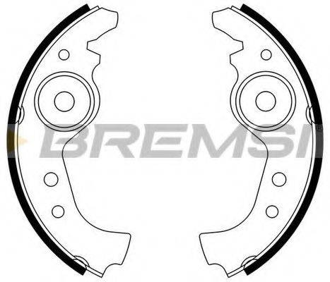 BREMSI GF0290 Комплект гальмівних колодок