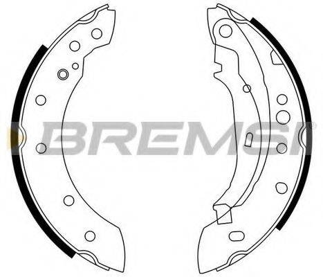 BREMSI GF0391 Комплект гальмівних колодок