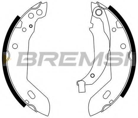 BREMSI GF0411 Комплект гальмівних колодок