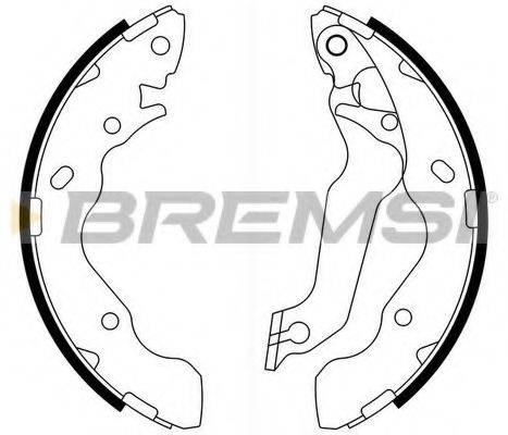 BREMSI GF0741 Комплект гальмівних колодок