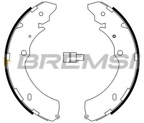 BREMSI GF0755 Комплект гальмівних колодок