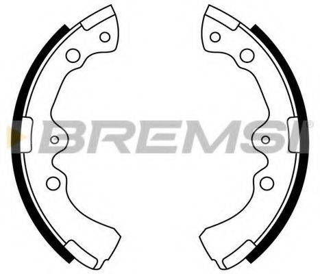 BREMSI GF0935 Комплект гальмівних колодок