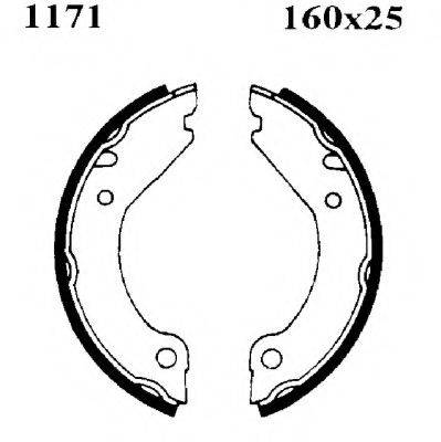 BSF 01171 Комплект гальмівних колодок, стоянкова гальмівна система