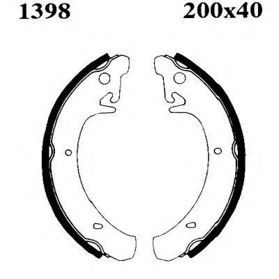 BSF 01398 Комплект гальмівних колодок