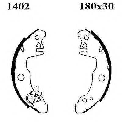 BSF 01402 Комплект гальмівних колодок