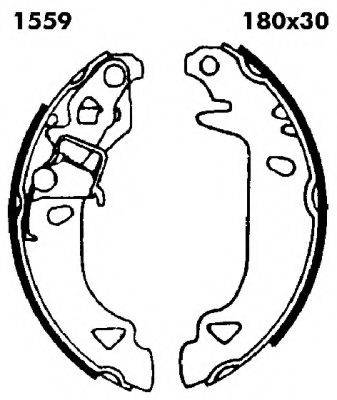 BSF 01559 Комплект гальмівних колодок