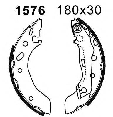 BSF 01576 Комплект гальмівних колодок