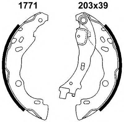 BSF 01771 Комплект гальмівних колодок