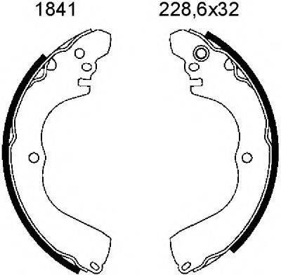 BSF 01841 Комплект гальмівних колодок