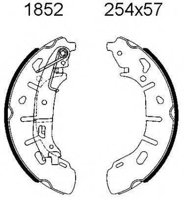 BSF 01852 Комплект гальмівних колодок