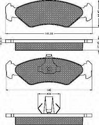 BSF 10144 Комплект гальмівних колодок, дискове гальмо