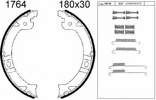 BSF 01764K Комплект гальмівних колодок, стоянкова гальмівна система