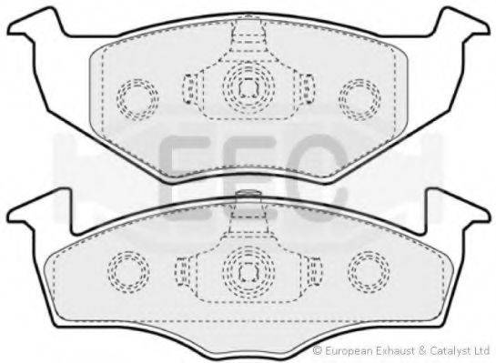 EEC BRP0974 Комплект гальмівних колодок, дискове гальмо