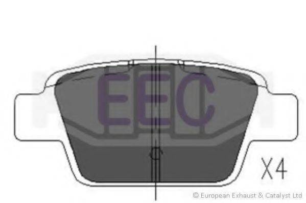 EEC BRP1260 Комплект гальмівних колодок, дискове гальмо