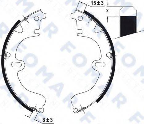 FOMAR FRICTION FO0406 Комплект гальмівних колодок