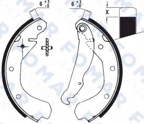 FOMAR FRICTION FO0419 Комплект гальмівних колодок