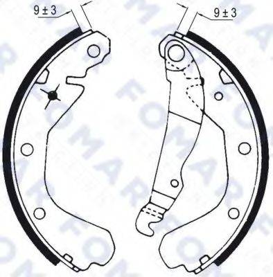 FOMAR FRICTION FO0420 Комплект гальмівних колодок