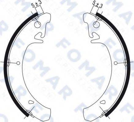 FOMAR FRICTION FO0471 Комплект гальмівних колодок