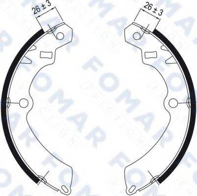 FOMAR FRICTION FO0547 Комплект гальмівних колодок