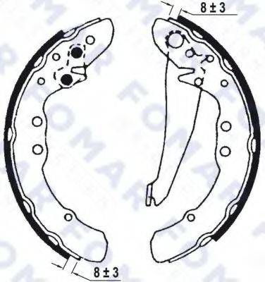 FOMAR FRICTION FO0572 Комплект гальмівних колодок