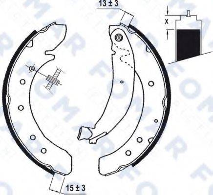 FOMAR FRICTION FO0620 Комплект гальмівних колодок