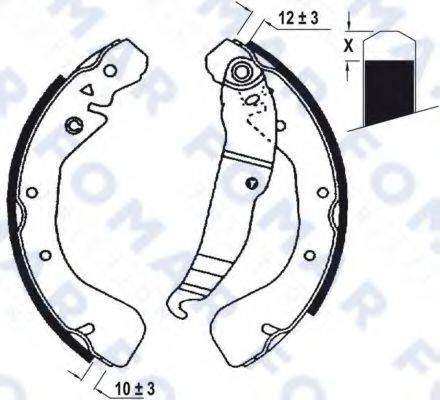 FOMAR FRICTION FO0672 Комплект гальмівних колодок