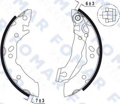 FOMAR FRICTION FO9042 Комплект гальмівних колодок