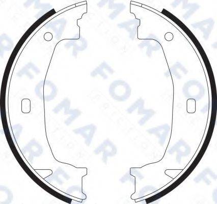 FOMAR FRICTION FO9070 Комплект гальмівних колодок, стоянкова гальмівна система