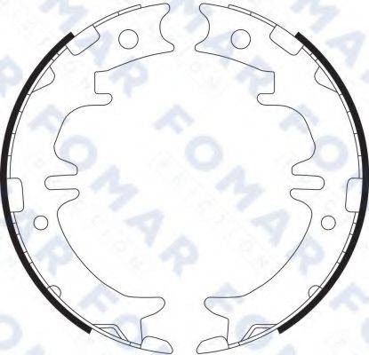 FOMAR FRICTION FO9082 Комплект гальмівних колодок, стоянкова гальмівна система