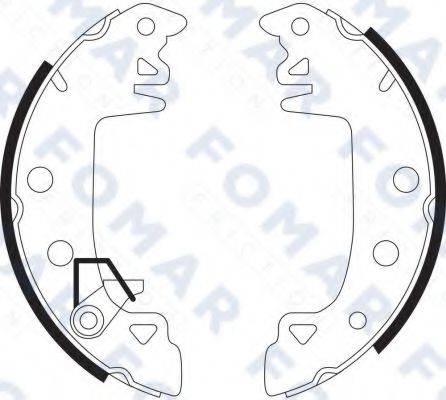 FOMAR FRICTION FO9083 Комплект гальмівних колодок