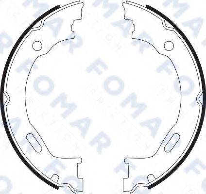 FOMAR FRICTION FO9087 Комплект гальмівних колодок, стоянкова гальмівна система