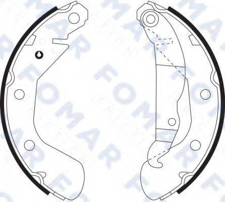 FOMAR FRICTION FO9100 Комплект гальмівних колодок