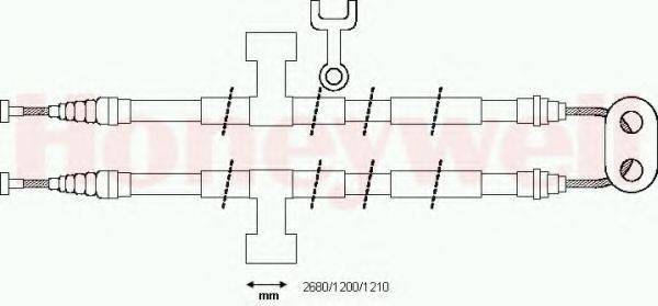 BENDIX 431359B Трос, стоянкова гальмівна система