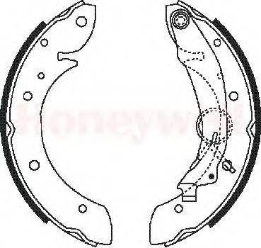 BENDIX 362382B Комплект гальмівних колодок