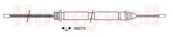 BENDIX 431070B Трос, стоянкова гальмівна система