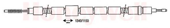 BENDIX 431185B Трос, стоянкова гальмівна система